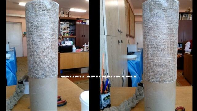 Напольная ваза своими руками из подручных материалов #сидимтворимдомащучин #НевыходяиздомаЩучин смотреть онлайн