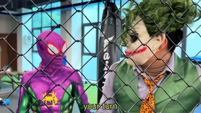 TEAM SPIDER-MAN vs BAD GUY TEAM || JOKER - BOXING HOLIDAY !!! ( Live Action ) смотреть онлайн