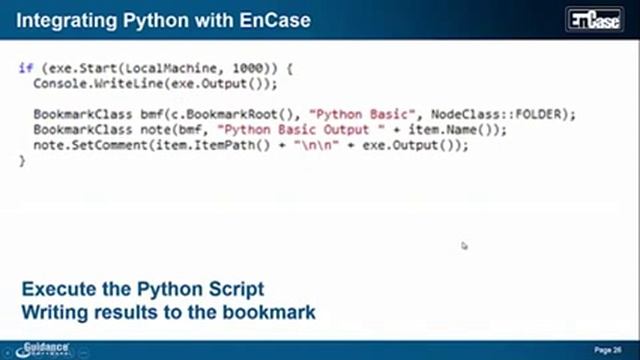 EnCase & Python - Extending Your Investigative Capabilities смотреть онлайн