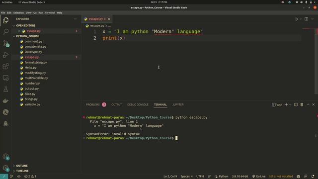 What is Escape Characters in Python || Python Tutorial смотреть онлайн