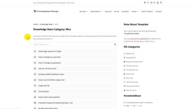 Sort KB Posts | Templify KB | BWL Knowledge Base Manager | WordPress Plugin | CodeCanYon смотреть онлайн