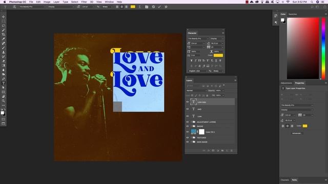 PHOTOSHOP TUTORIAL | How to Create a Funky Retro Album Cover смотреть онлайн