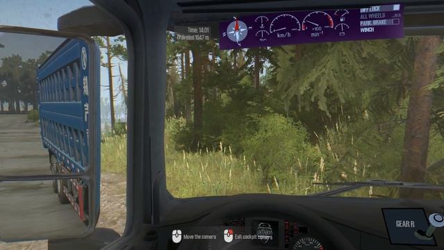 Spintires: MudRunner - SHAANXI DUMP TRUCK Tows a Bus Across The River смотреть онлайн