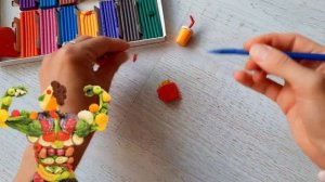 Фастфуд из пластилина / Картошка фри из пластилина/гамбургер из пластилина / Пластилиновая еда