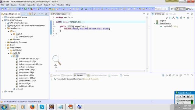 restful web services example in java using eclipse смотреть онлайн