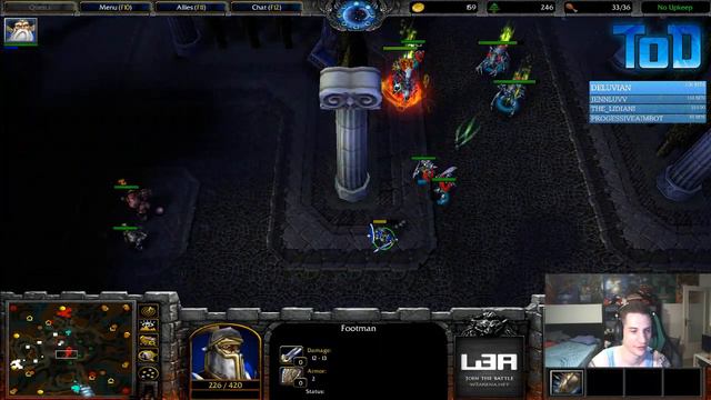 Warcraft III #296 - ToD & Grubby 2v2 vs Human&Undead (Lost Temple) смотреть онлайн