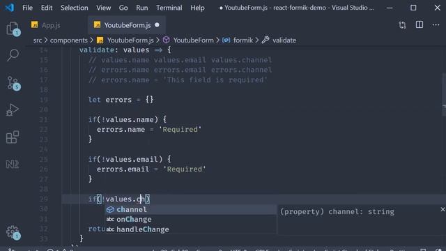 React Formik Tutorial - 7 - Validation function смотреть онлайн