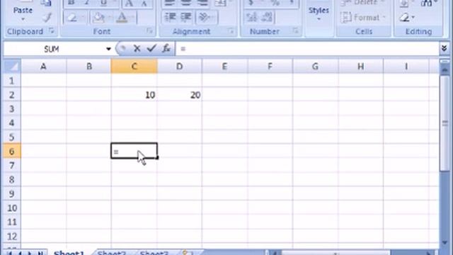 How to create and edit a formula in Microsoft Office Excel 2007. смотреть онлайн
