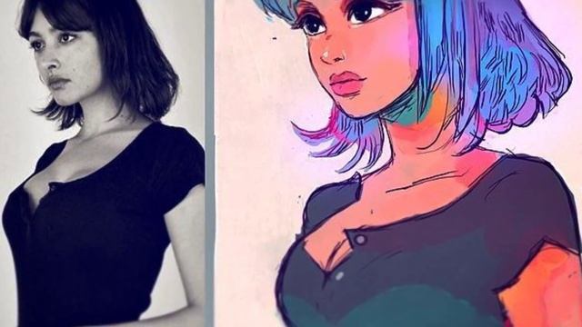 Художник, который рисует девушек в виде мультяшных персонажей смотреть онлайн