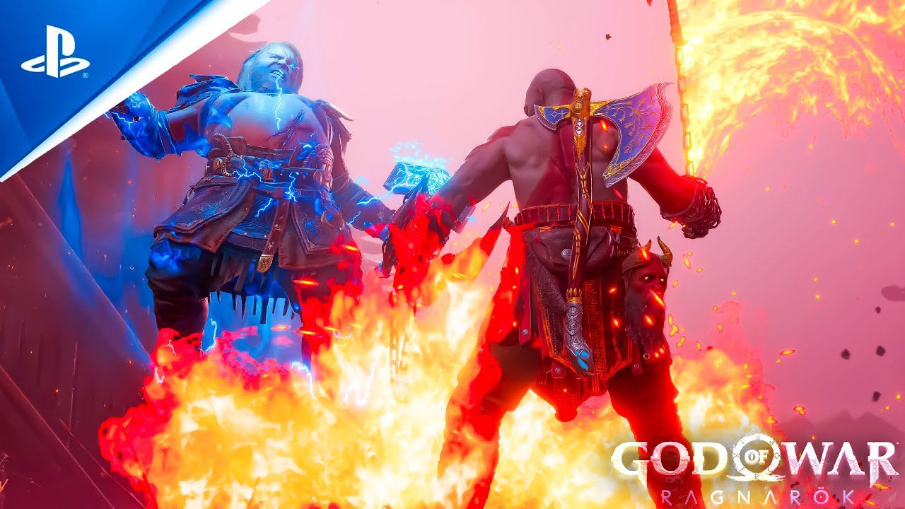 КРАТОС против ТОРА и О́ДИНА (Полная битва)  «NG+»  GoW: Ragnarok  Бог войны