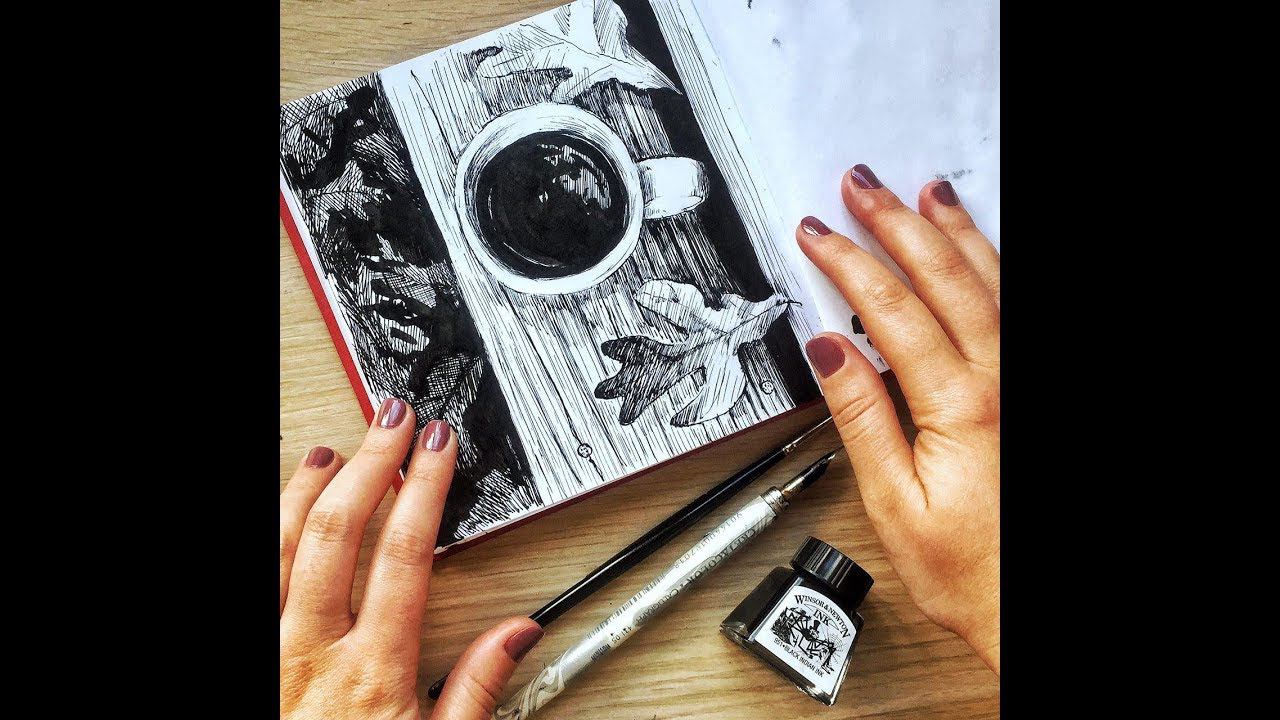 Чернильный марафон. Шестой урок: как сделать грамотный рисунок. Запись прямого эфира. смотреть онлайн