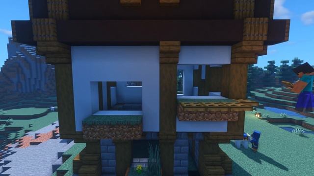 Как построить КРАСИВЫЙ ДОМ В МАЙНКРАФТ! How to build a BEAUTIFUL HOUSE IN MINECRAFT! смотреть онлайн