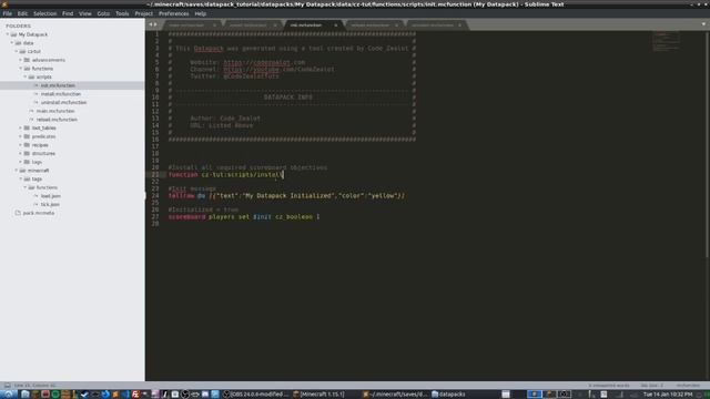 How to make a Datapack in Minecraft | Init, Install, & Uninstall Scripts | 1.15+ | Easy! смотреть онлайн