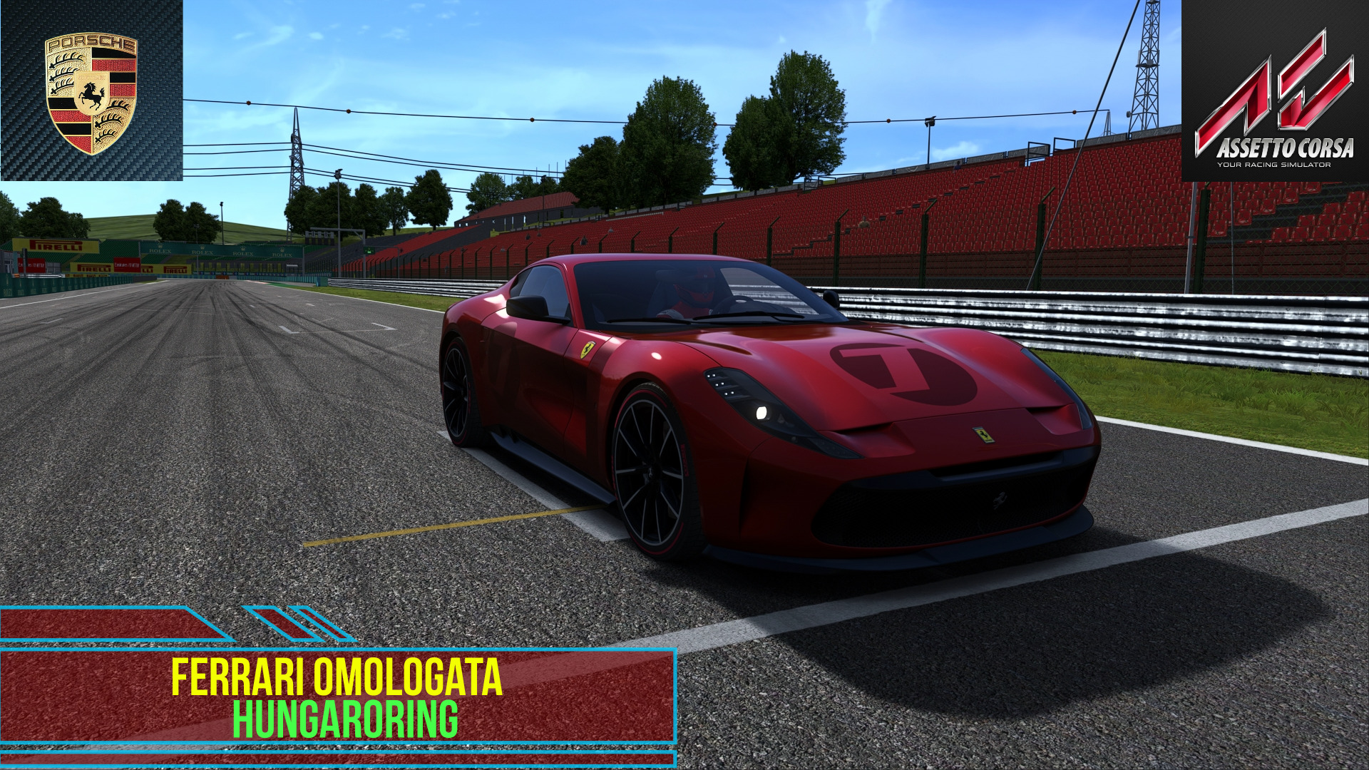 Ferrari Omologata - Hungaroring / Assetto Corsa. смотреть онлайн