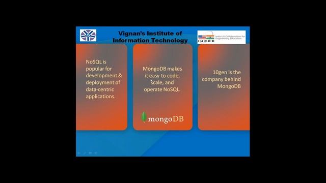 IUCEE Webinar:MongoDB a NoSQL Database смотреть онлайн