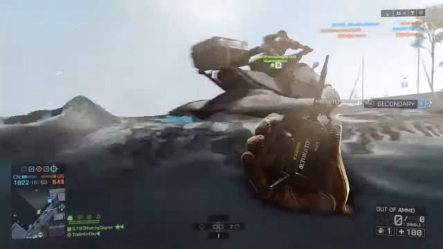 Battlefield 4 - The amazing flying Jet Ski! [PS4] (Hilarious XD) смотреть онлайн