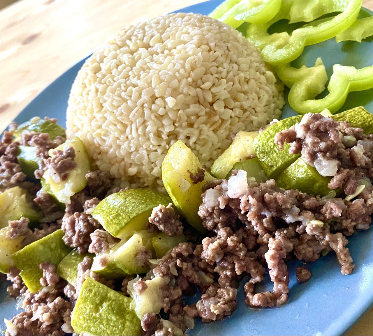 Кабачки с фаршем (Мфарака) и булгур ?Арабская кухня