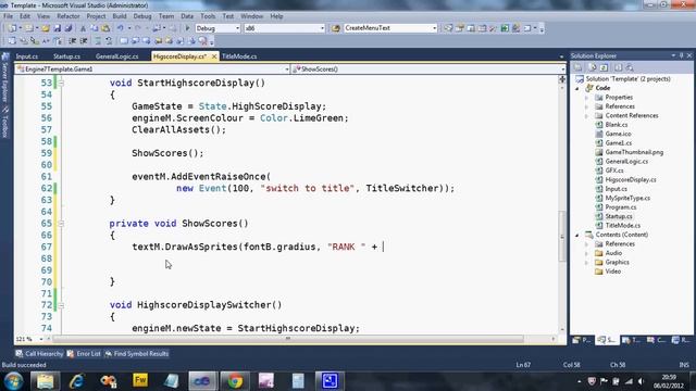 Creating and displaying a highscore table смотреть онлайн