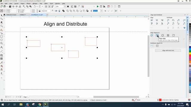 Corel Draw Tips & Tricks Align and Distribute More info смотреть онлайн