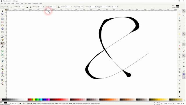 Calligraphy Drawing Tool Inkscape смотреть онлайн