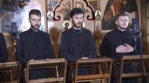 Хор в кадре. Песнопение "Се время покаяния" (знаменный распев)
