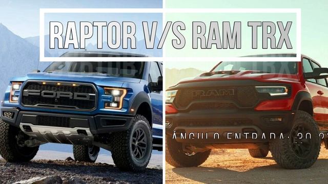 DODGE RAM TRX VS FORD F- 150 RAPTOR: DUELO DE TITANES...! ¿QUIÉN....? смотреть онлайн