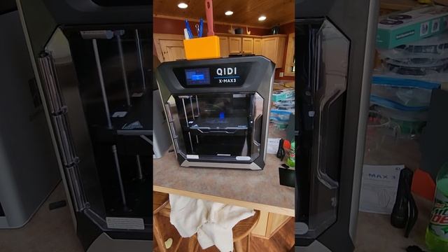 Qidi X-max 3 Printing ANS With The QIDI Default ABS Settings.
