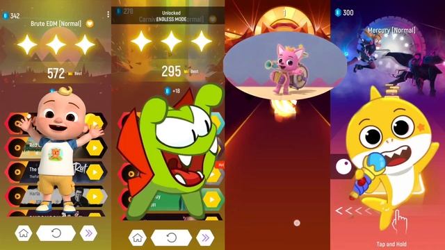 Cocomelon?Om Nom? PinkFong ? Baby Shark.? Who Is Best? смотреть онлайн