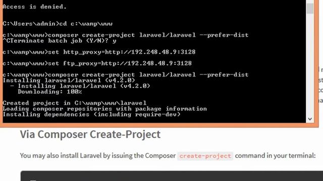 install laravel 4 in windows 7 with wamp смотреть онлайн