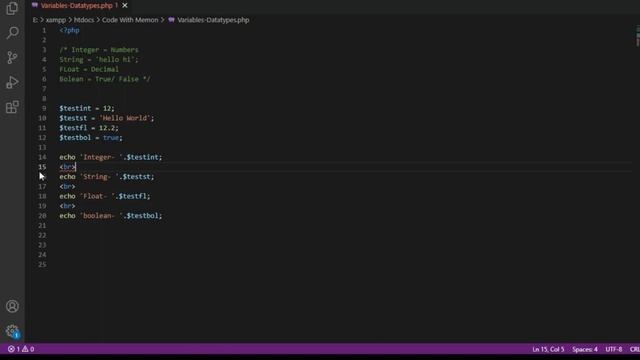 Variables, Datatypes and Comments In PHP In Hindi / Urdu | PHP Tutorials смотреть онлайн