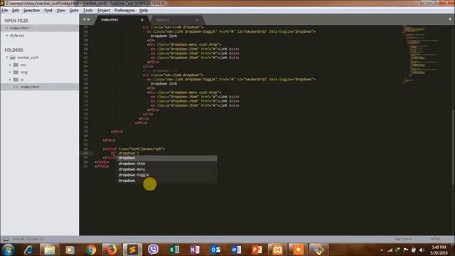 Bootstrap4 Navbar Customization Part 6 (Dropdown Menu Open On Hover) смотреть онлайн