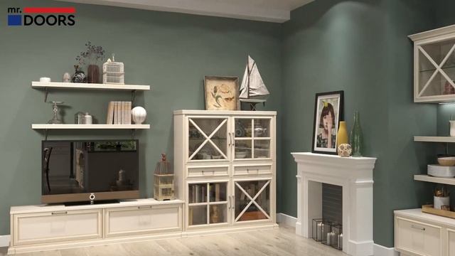КУХНЯ-ГОСТИНАЯ в стиле «Кантри». Проект-идея смотреть онлайн