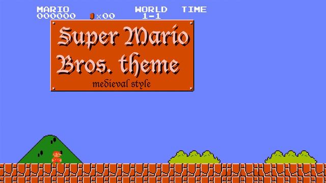 Super Mario Bros theme - medieval style смотреть онлайн