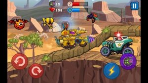 car Eats car 3 но я победил босса коп род  на танкоминаторе только Пушкой