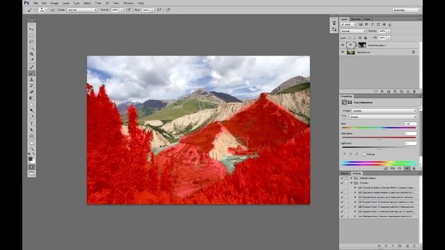 Обработка пейзажа. Часть 3. Повышение цветности смотреть онлайн