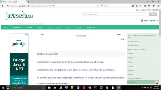 What is a Constructor?
- javapedia.net смотреть онлайн