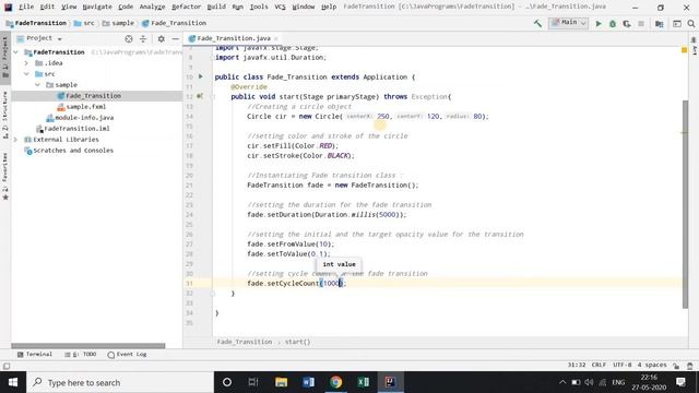 Fade Transition using JavaFx | Animation in Java смотреть онлайн