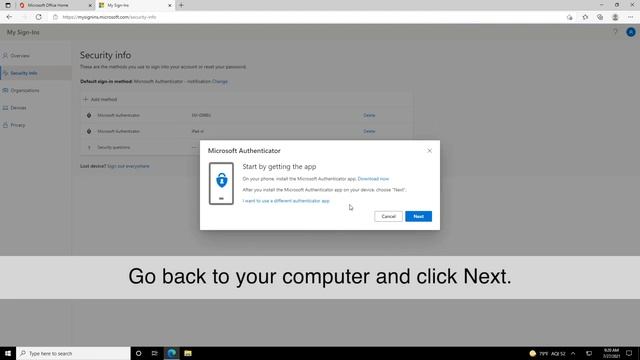 Set up Office 365 MFA on a second device смотреть онлайн