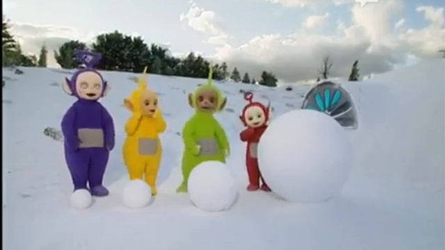 Teletubies Bermain Salju