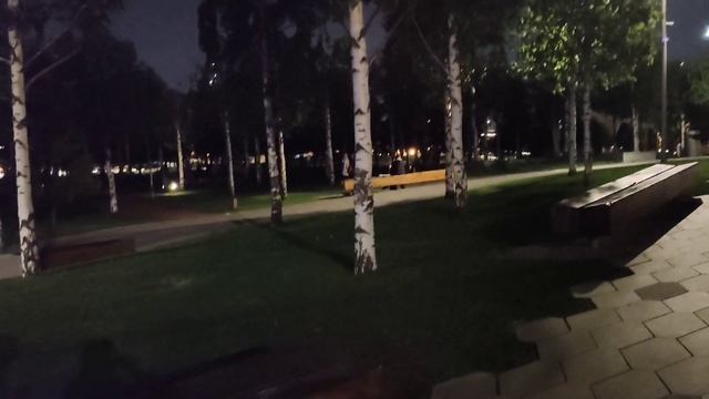 Парящий мост, парк Зарядье, Красная площадь. Вечерняя прогулка в Москве. смотреть онлайн