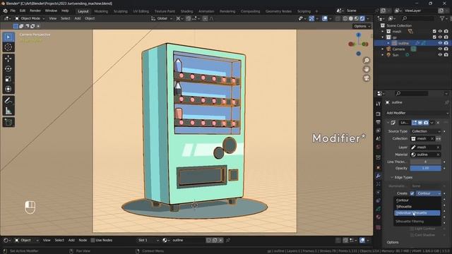 My Blender 2D/3D Process with Grease Pencil смотреть онлайн