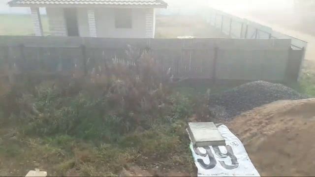 Утро. Роса. Конденсат на металлочерепице.