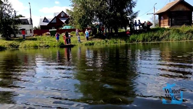 Сплав на лодке Intex Seahawk 2 по реке Каменке в Суздале. смотреть онлайн