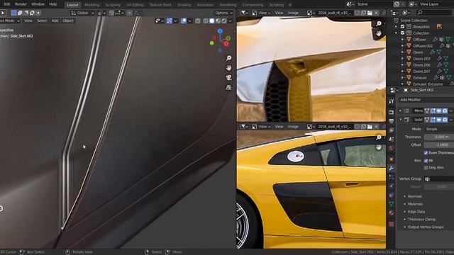 Blender 2.90 Car Modeling - Part 14 [The Side Vent Covers] смотреть онлайн