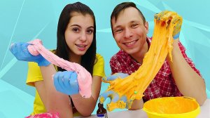Рулетка СЛАЙМ Челлендж - Шоу Вики и Фёдора - Как сделать слайм?