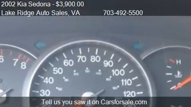 2002 Kia Sedona EX for sale in Woodbridge, VA 22192 at Lake смотреть онлайн