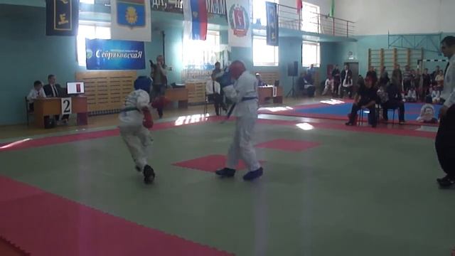 Победа Ильи Кочегина на Открытом турнире города Волгограда по таэквон-до ИТФ смотреть онлайн