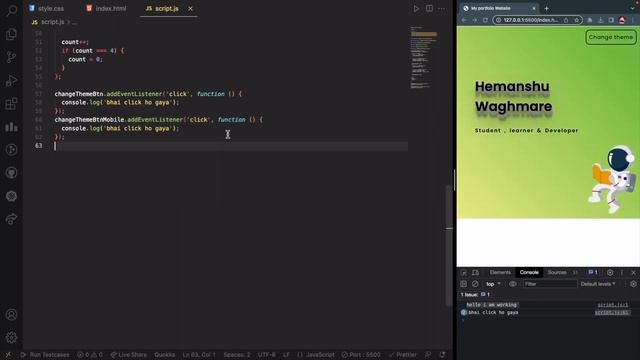 08 - Let's Continue with HeroSection and Add some JS?| Let's code it guyz? | Lecture 8 [ Part - 6 смотреть онлайн