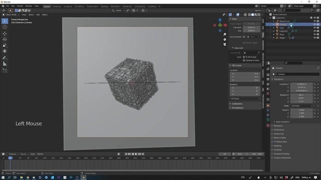 Blender - Alien Cube Design Sci-fi Loop animation in Blender 3.0 Tutorial смотреть онлайн