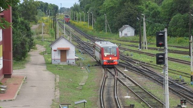 Пригородные поезда Великие Луки – Нелидово, РА1-0023, РА1-0012 смотреть онлайн